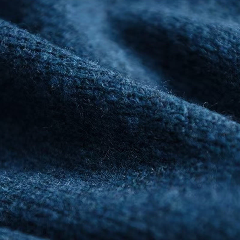 Buddha Stones Winter Solid Color Mock Neck Long Sleeve Women's Knitted Cotton Sweater - image 7