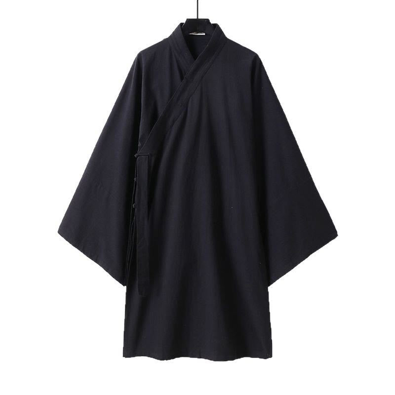 Buddha Stones Wudang Traditional Tai Chi Ceremony Long Wide Sleeve Men's Taoist Long Robe - image 1