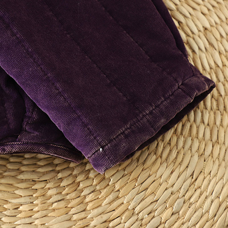 Buddha Stones Winter Frog-button Polyester Long Sleeve Corduroy Women's Jacket  - image 13