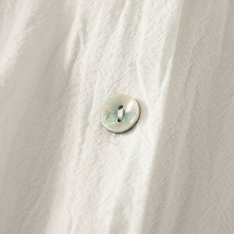 Buddha Stones Fall Crew Collar Long Sleeve Women's Polyester Shirt With Pockets - image 16