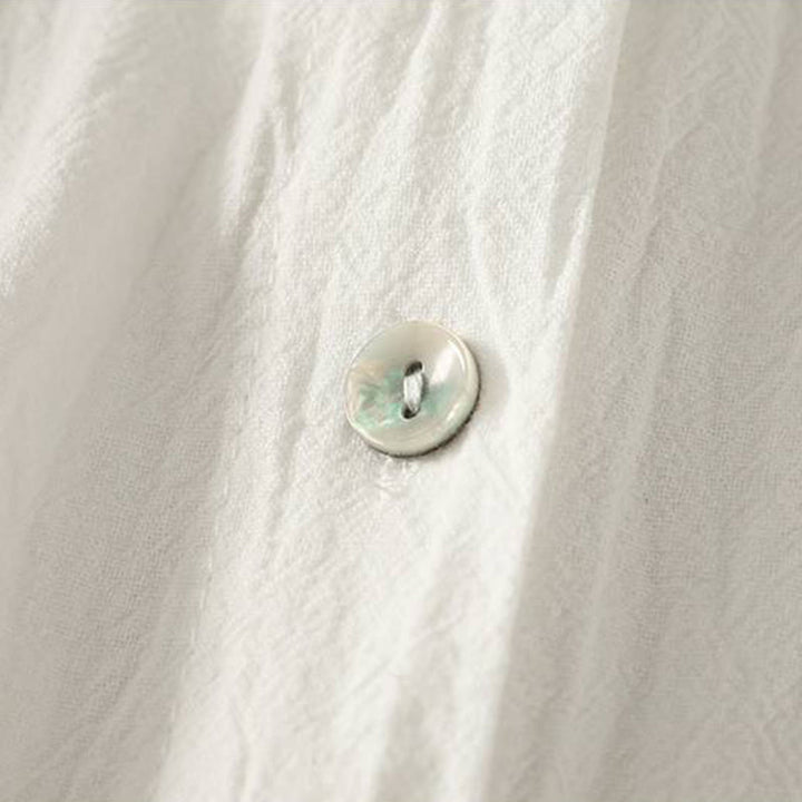 Buddha Stones Fall Crew Collar Long Sleeve Women's Polyester Shirt With Pockets - image 16