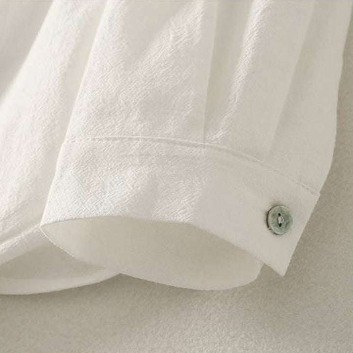 Buddha Stones Fall Crew Collar Long Sleeve Women's Polyester Shirt With Pockets - image 17