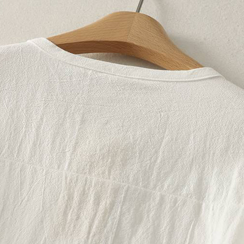 Buddha Stones Fall Crew Collar Long Sleeve Women's Polyester Shirt With Pockets - image 14