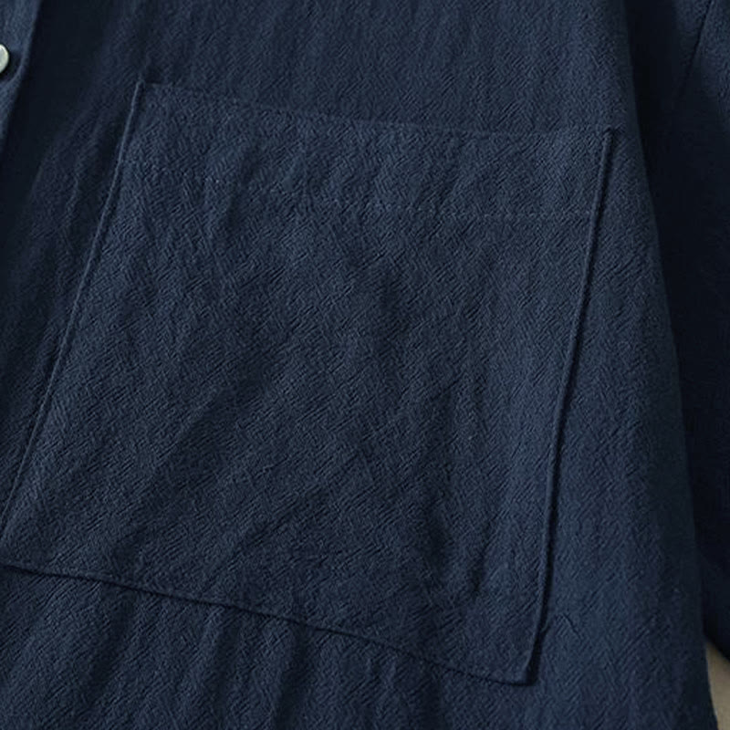 Buddha Stones Fall Crew Collar Long Sleeve Women's Polyester Shirt With Pockets - image 5