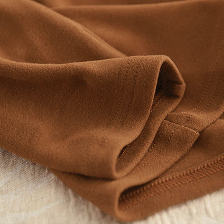 Buddha Stones Winter Solid Color Cotton Thickened Long Sleeve Women's Hoodie Has Hood - image 6