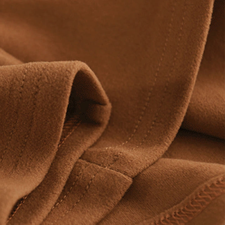 Buddha Stones Winter Solid Color Cotton Thickened Long Sleeve Women's Hoodie Has Hood - image 5