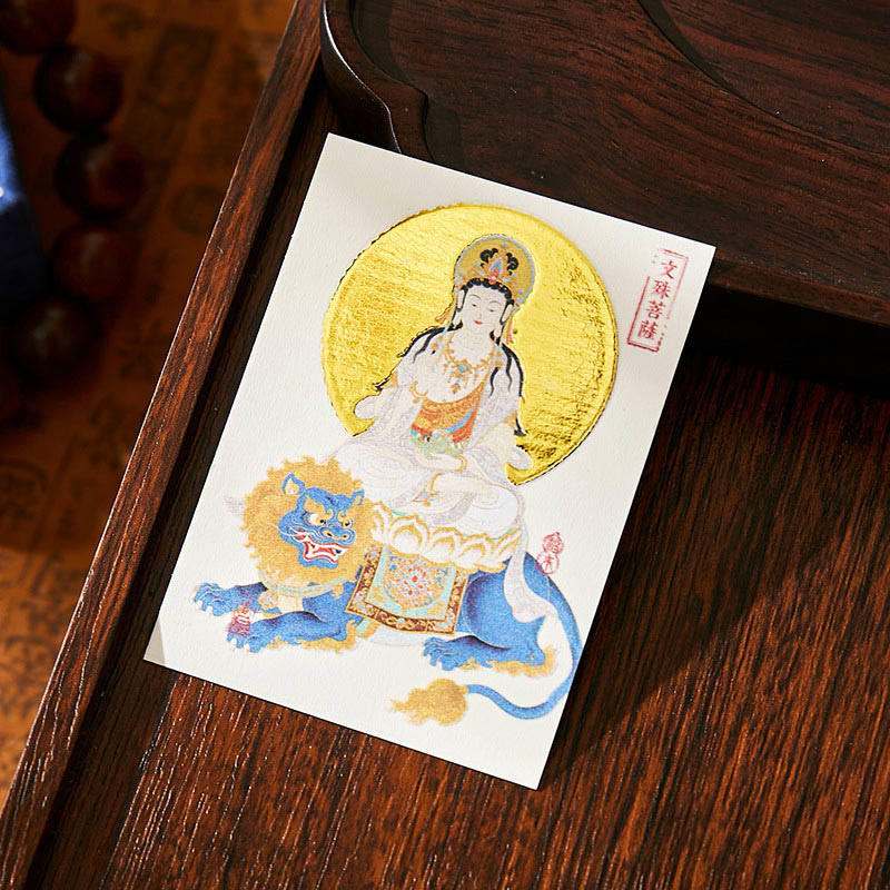 Buddha Stones Chinese Zodiac Natal Buddha Mountain Ghosts Spend Money Copper Coins Sachet Hanging Decoration - image 1