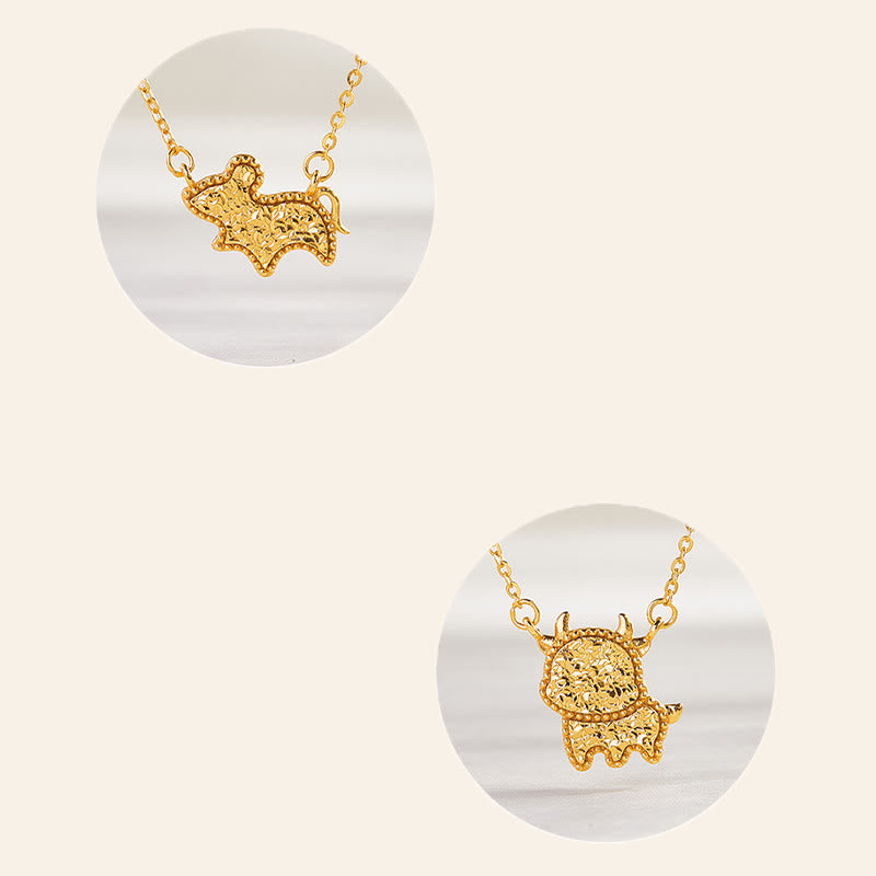 Buddha Stones Year Of The Horse Chinese Zodiac 925 Sterling Silver Coin Design Blessing Chain Necklace Pendants - image 33