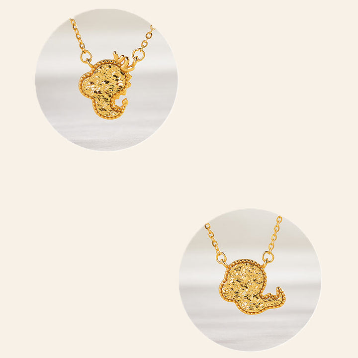 Buddha Stones Year Of The Horse Chinese Zodiac 925 Sterling Silver Coin Design Blessing Chain Necklace Pendants - image 35