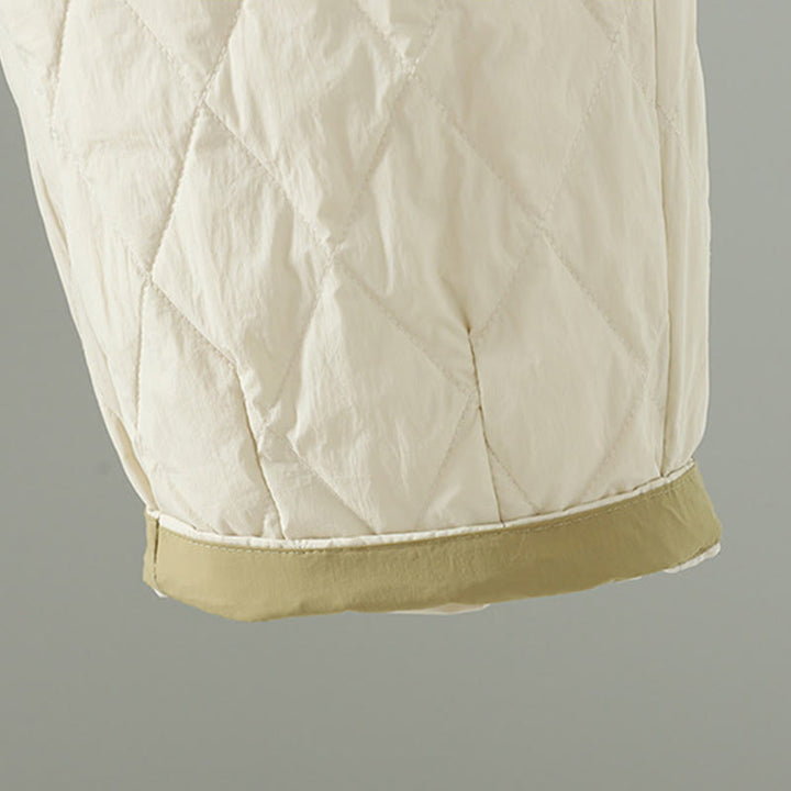 Buddha Stones Pink Flower Rhombus Pattern Thick Women's Pants With Pockets - image 8