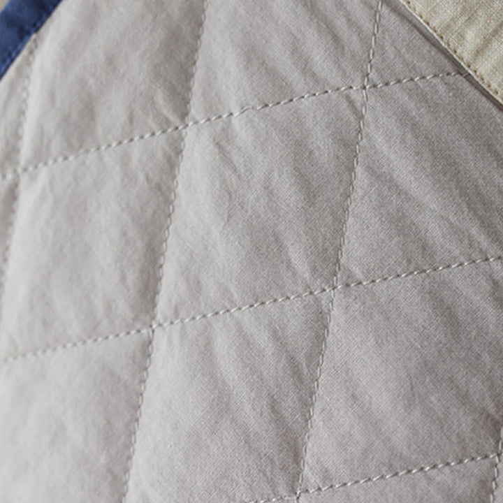 Buddha Stones Slanted Collar Frog-Button Vase Plant Pattern Long Sleeve Crew Neck Cotton Midi Dress - image 6