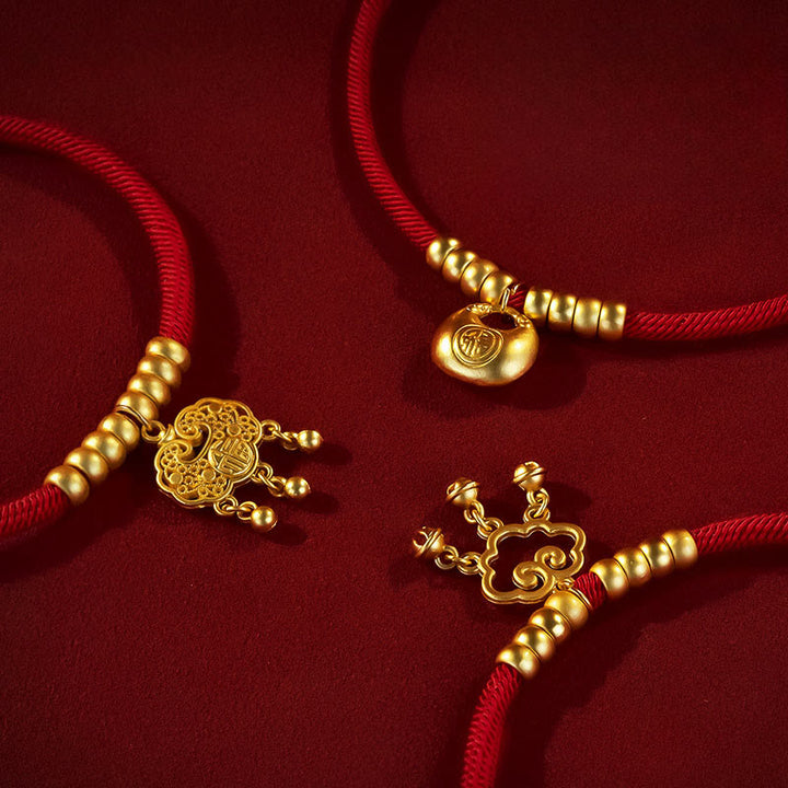 Buddha Stones Red String Bead Protection Adjustable Cats Small Dogs Pet Collar - image 11