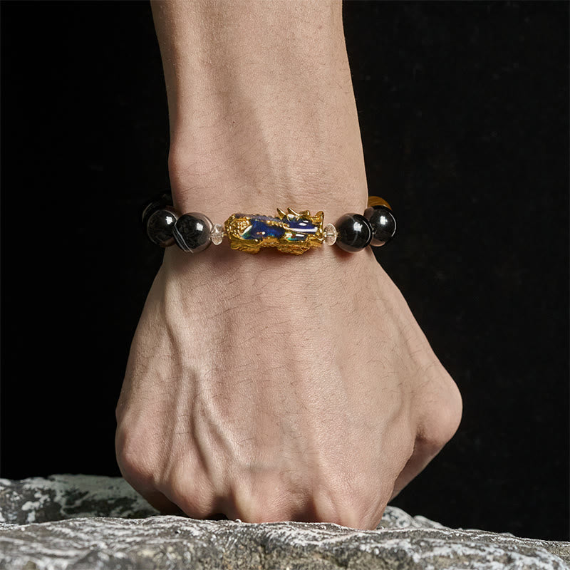 Buddha Stones Sardonyx Beads Five Elements Change Color Pi Xiu Positive Bracelet - image 4