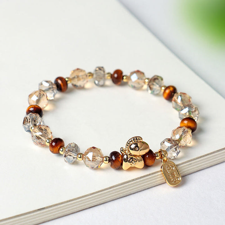 Buddha Stones Tiger Eye Ice Obsidian Pearl Year Of The Horse Lucky Fortune Prosperity Bracelet - image 16