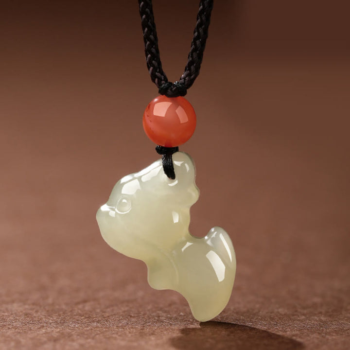 Buddha Stones Chinese Zodiac Year Of The Horse Jade South Red Agate Prosperity Necklace Pendants - image 12
