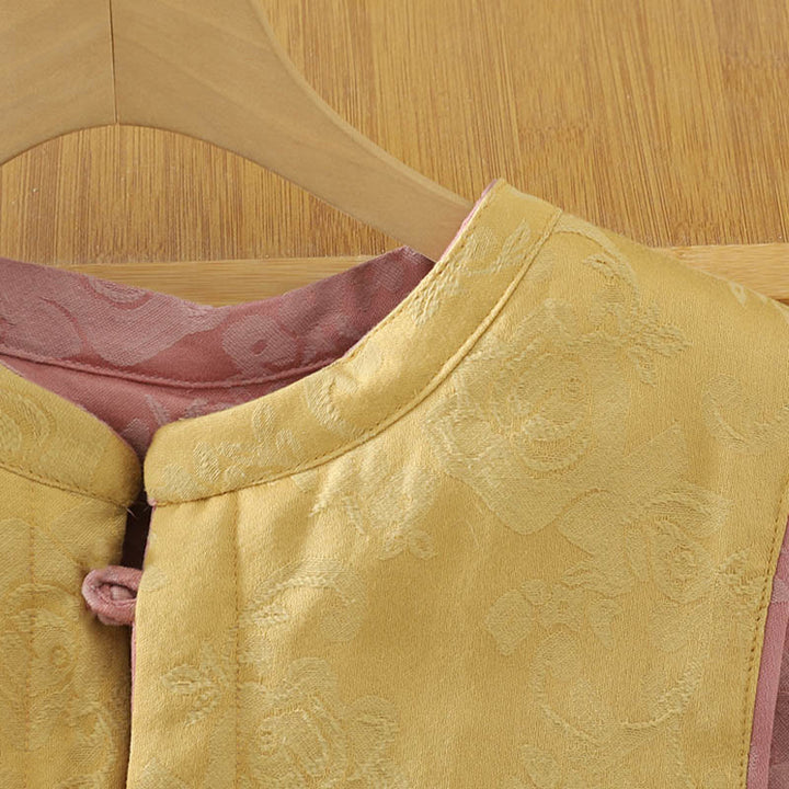 Buddha Stones Flower Pattern Frog-Button Women's Cotton Sleeveless Vest Waistcoat - image 16