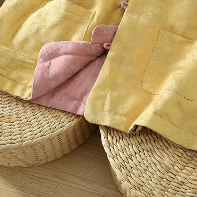 Buddha Stones Flower Pattern Frog-Button Women's Cotton Sleeveless Vest Waistcoat - image 21