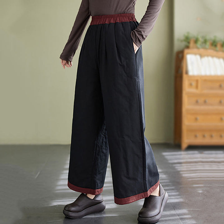Buddha Stones Casual Plain Women's Wide Leg Pants With Pockets - image 4