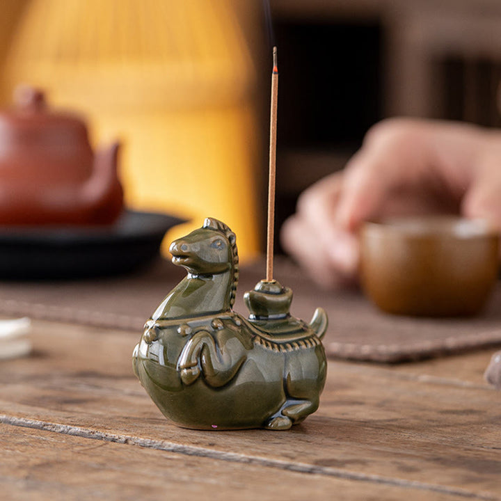 Buddha Stones Year Of The Horse 2026 New Year Ingot Luck Incense Burner - image 2