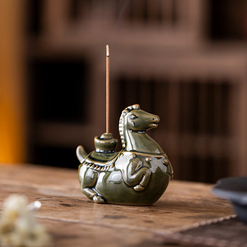 Buddha Stones Year Of The Horse 2026 New Year Ingot Luck Incense Burner - image 4