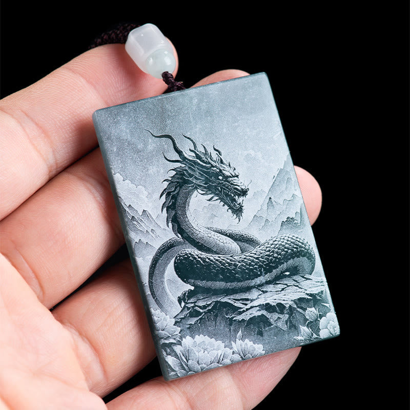 Buddha Stones Year Of The Horse Chinese Zodiac Engraving Jade Abundance Necklace Pendants - image 16