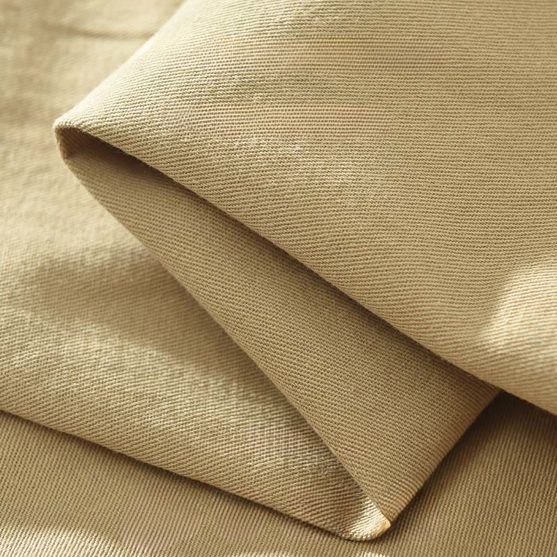 Buddha Stones Simple Solid Color Buttons Down Men's Stand Collar Long Sleeve Cotton Shirt - image 4