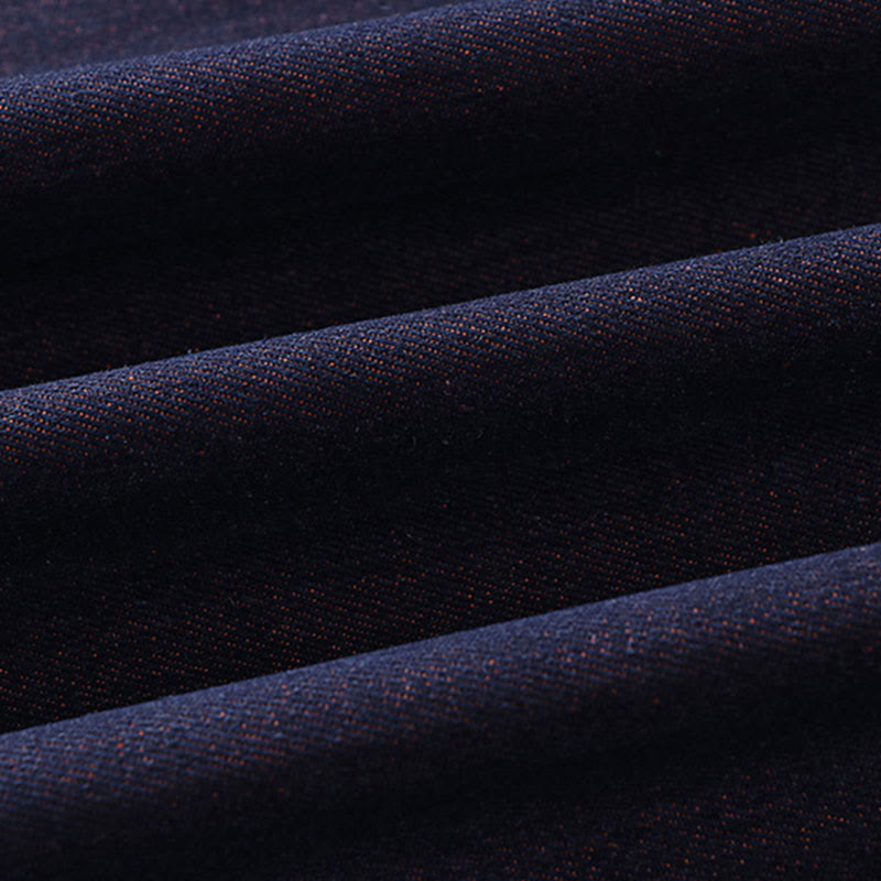 Buddha Stones Solid Lace-up Open Front Three Quarter Sleeve Jacket Men's Denim Cotton Kimono - image 10