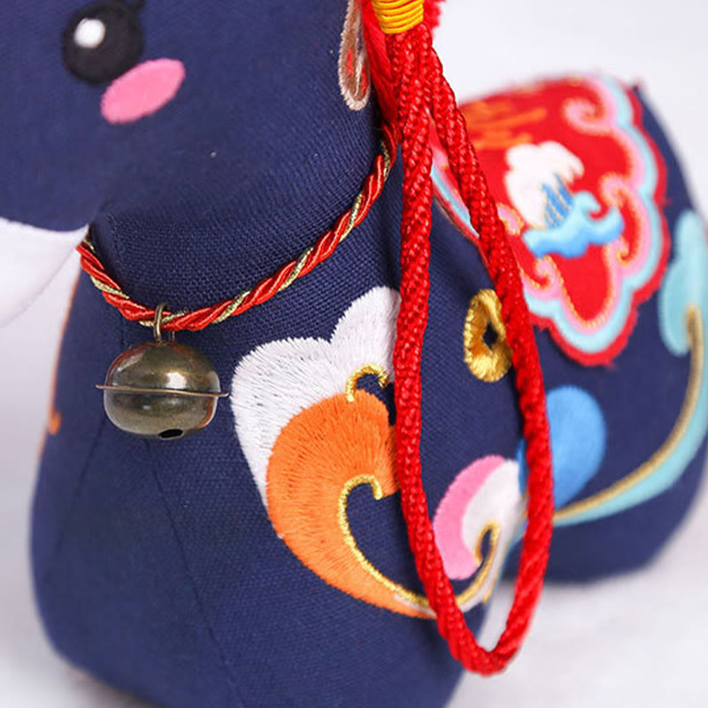 Buddha Stones Year of the Horse Copper Red String Fu Character Home Decoration - image 26