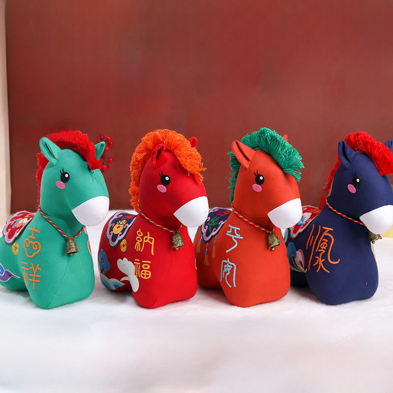 Buddha Stones Year of the Horse Copper Red String Fu Character Home Decoration - image 35