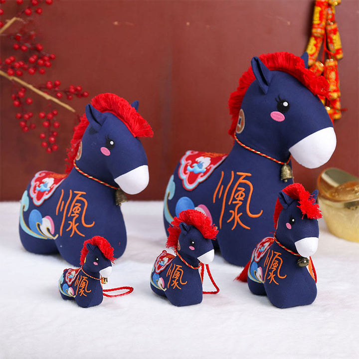 Buddha Stones Year of the Horse Copper Red String Fu Character Home Decoration - image 15