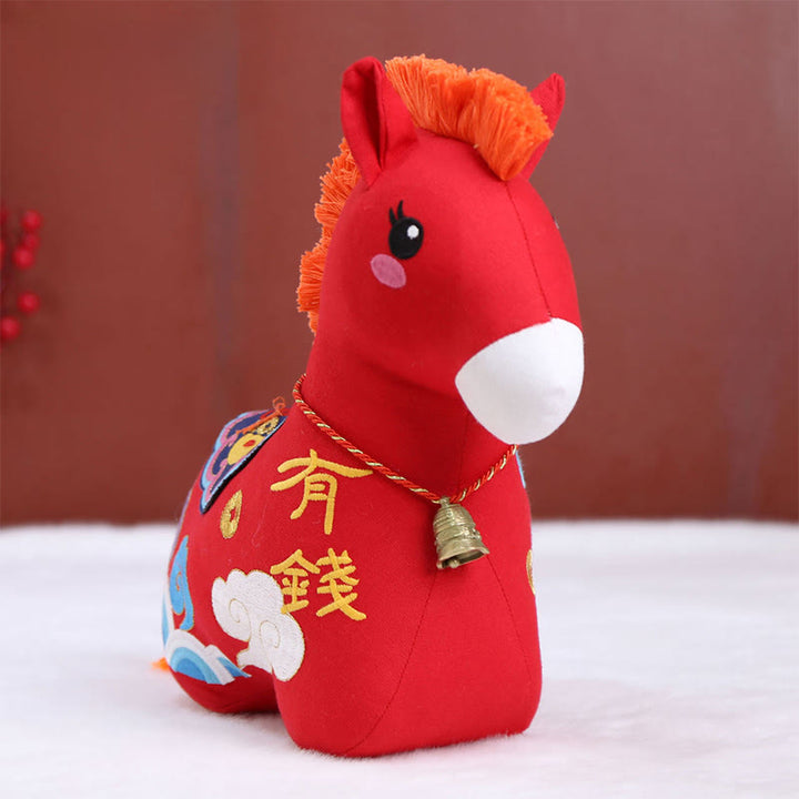 Buddha Stones Year of the Horse Copper Red String Fu Character Home Decoration - image 13