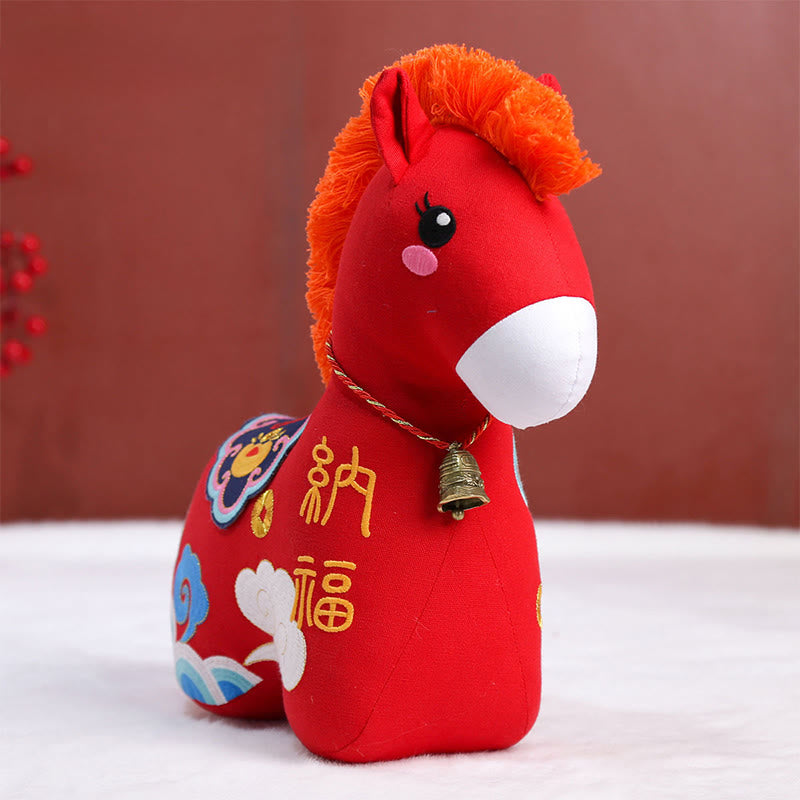 Buddha Stones Year of the Horse Copper Red String Fu Character Home Decoration - image 18