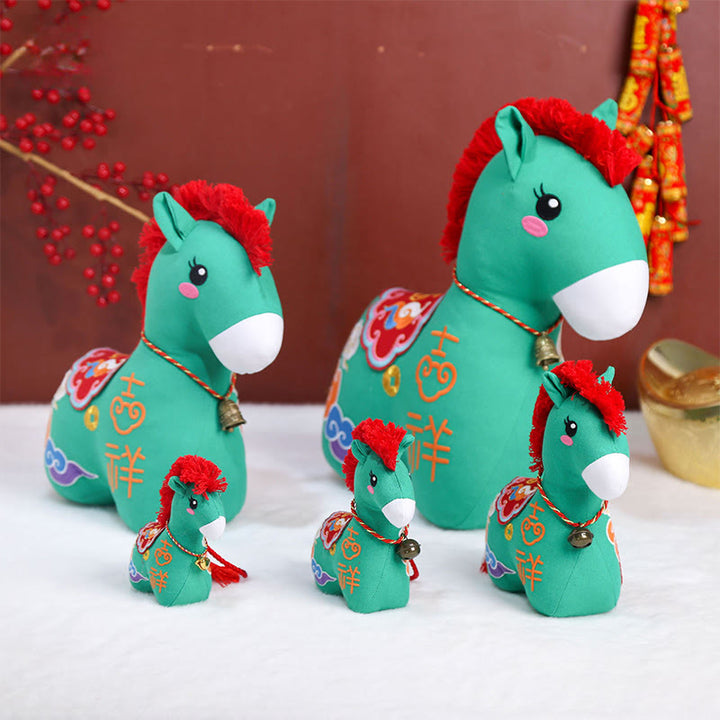 Buddha Stones Year of the Horse Copper Red String Fu Character Home Decoration - image 18