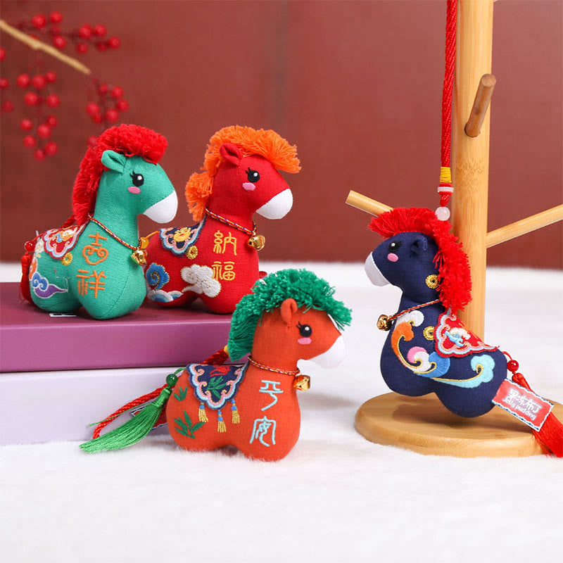 Buddha Stones Year of the Horse Copper Red String Fu Character Home Decoration - image 39