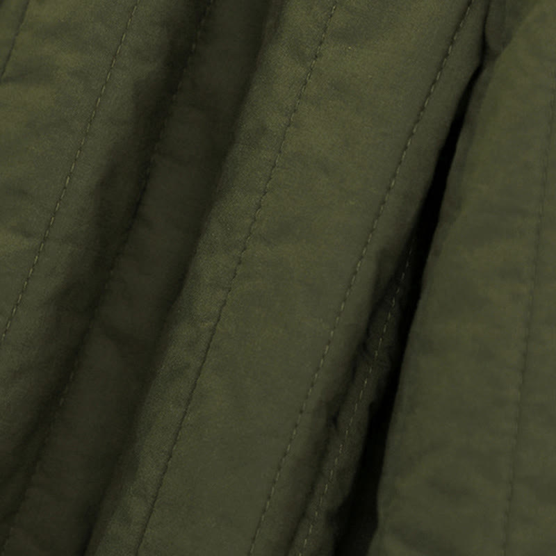 Buddha Stones Winter Plain Color Blocking Design Cotton Women's Harem Pants With Pockets - image 25