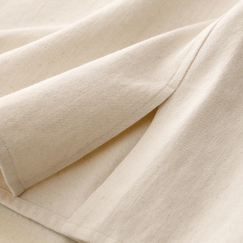 Buddha Stones Women's Plain Cotton Skirt With Pockets - image 8