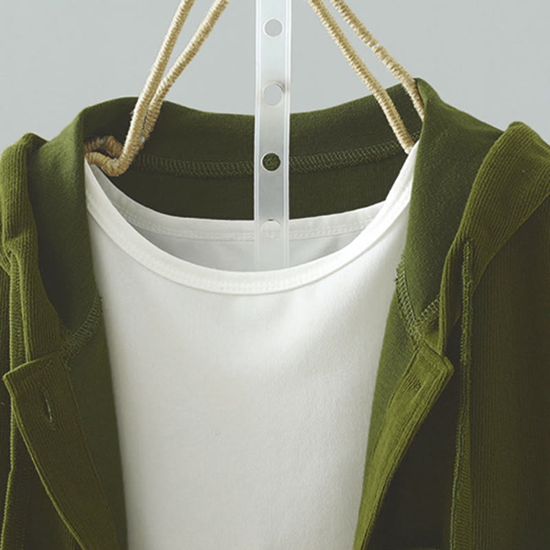 Buddha Stones Solid Color Buttons Down Decorative Pocket Women's Long Sleeve Cardigan - image 6