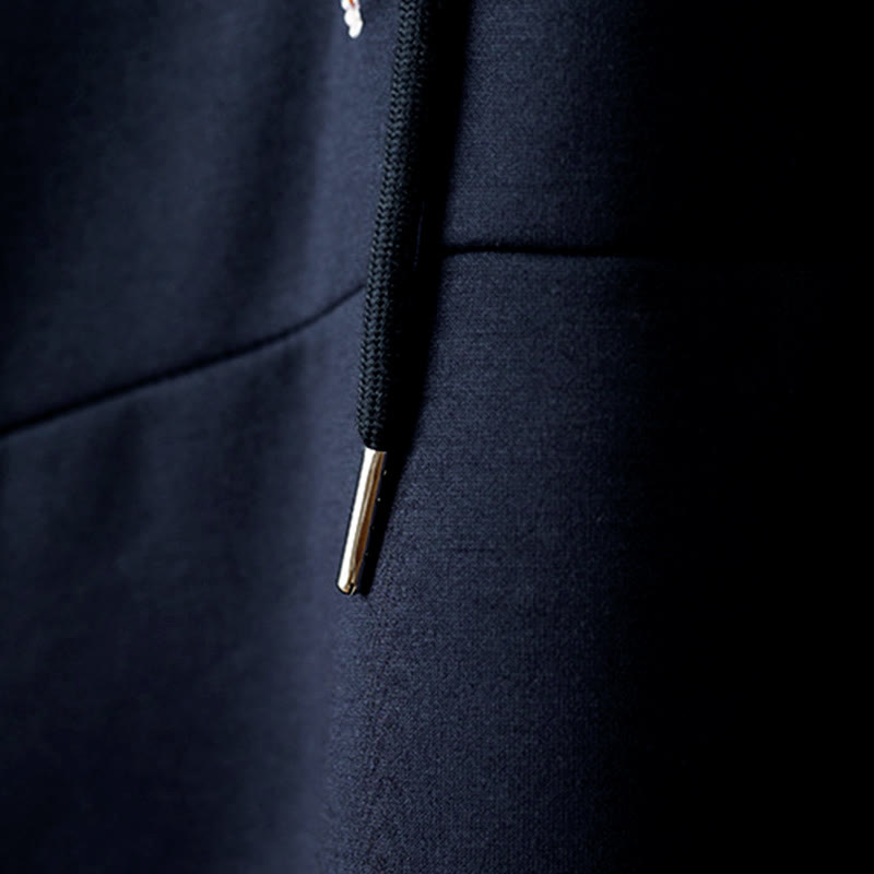 Buddha Stones Fall Embroidery Bear Long Sleeve Women's Hoodie - image 5