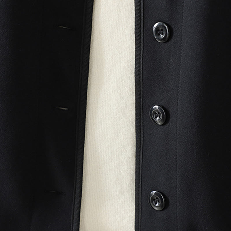 Buddha Stones Simple Plain V-Neck Buttons Down Design Women's Cotton Long Sleeve Jacket - image 3