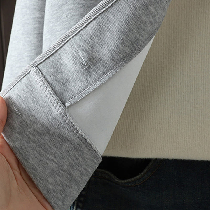 Buddha Stones Simple Plain V-Neck Buttons Down Design Women's Cotton Long Sleeve Jacket - image 14