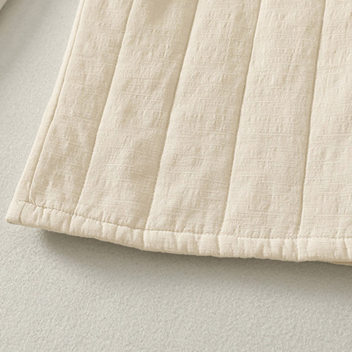 Buddha Stones Plain Cotton Polyester Thick Women's Pants With Pockets - image 7