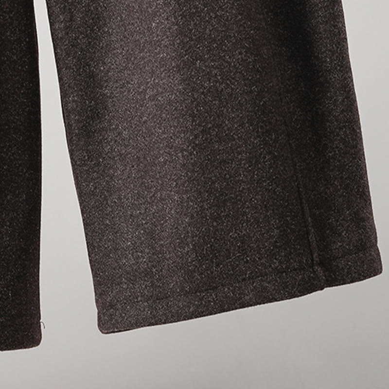 Buddha Stones Plain Cotton Lace-Up Design Thick Women's Pants With Pockets - image 22