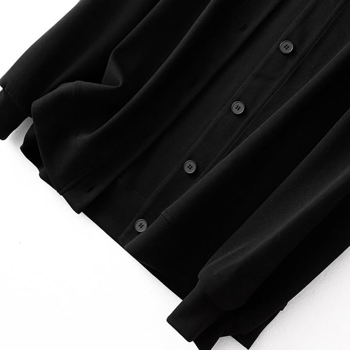 Buddha Stones Plain Buttons Women's Cotton Long Sleeve Jacket - image 12