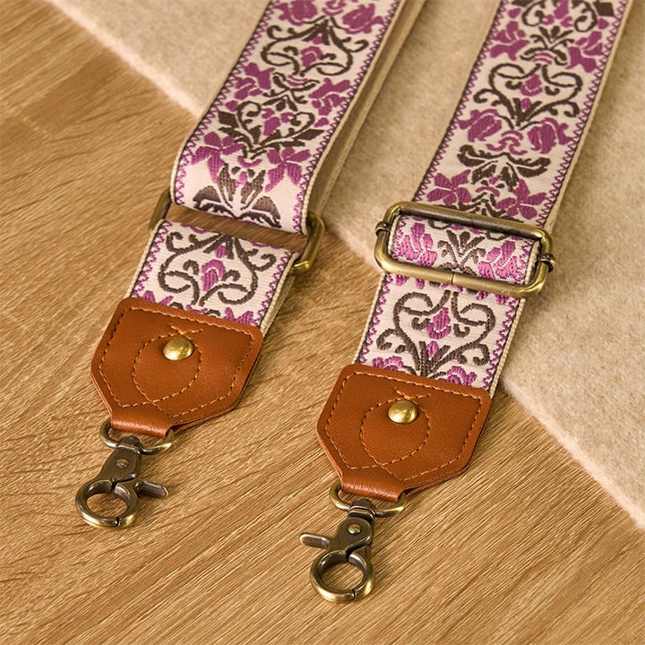 Buddha Stones Flower Geometric Embroidery Adjustable Handbags Crossbody Shoulder Bag Straps Replacement - image 14