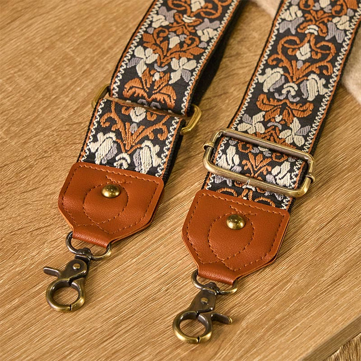 Buddha Stones Flower Geometric Embroidery Adjustable Handbags Crossbody Shoulder Bag Straps Replacement - image 3