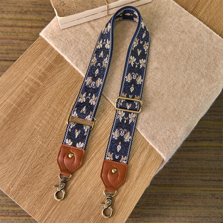 Buddha Stones Flower Geometric Embroidery Adjustable Handbags Crossbody Shoulder Bag Straps Replacement - image 6