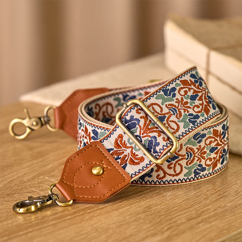 Buddha Stones Flower Geometric Embroidery Adjustable Handbags Crossbody Shoulder Bag Straps Replacement - image 18