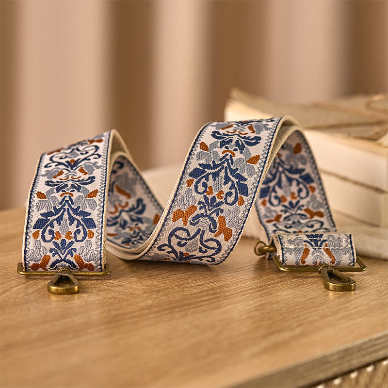 Buddha Stones Bohemian Flower Geometric Embroidery Adjustable Handbags Crossbody Shoulder Bag Purse Straps Replacement - image 3