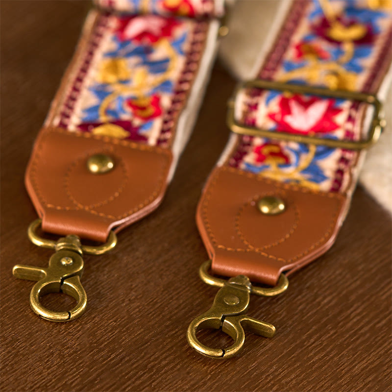 Buddha Stones Bohemian Flower Vine Geometric Embroidery Adjustable Handbags Crossbody Shoulder Bag Purse Straps Replacement - image 15