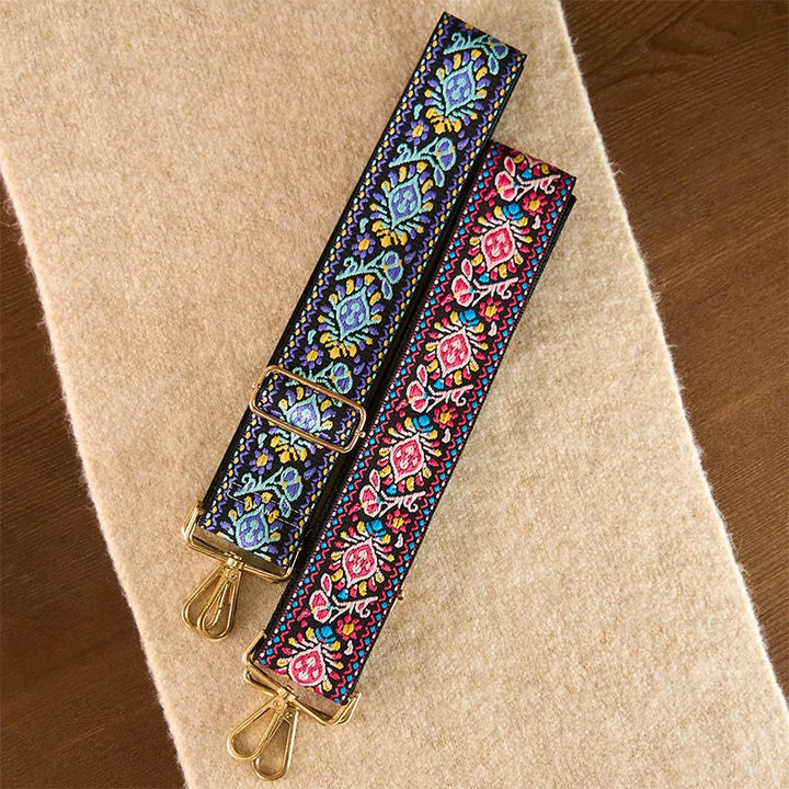 Buddha Stones Bohemian Flower Geometric Stripes Embroidery Adjustable Handbags Crossbody Shoulder Bag Purse Straps Replacement - image 27